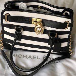 Michael Kors Stripped Hamilton satchel